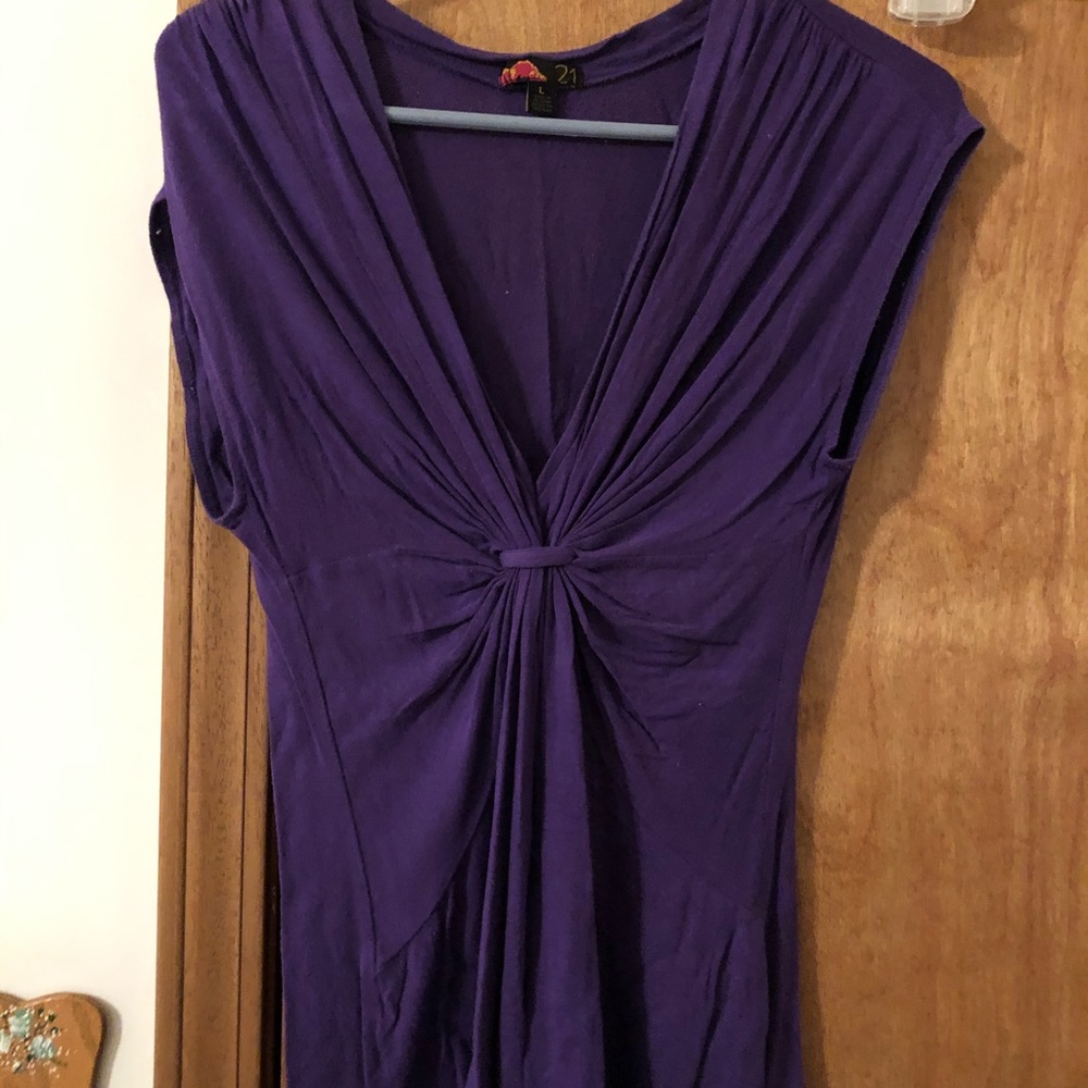 Purple dressy shirt